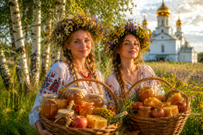 &laquo;Света, добра и вкусных угощений&raquo;: открытки к Медовому Спасу