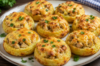 Картошка, курица и сыр: картофельные гнезда в духовке &mdash; вкусное блюдо, можно подать даже на праздник