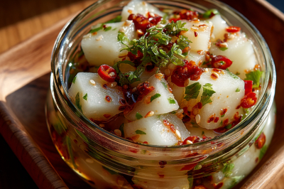 Устали от обычных солений? Попробуйте дайкон в азиатском стиле. Никакой возни, минимум ингредиентов, а на выходе &mdash; взрывной хруст и аромат